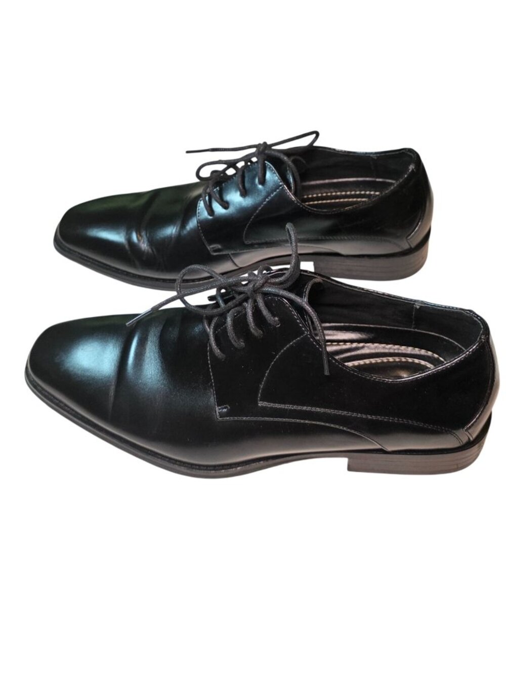 Stacy Adams Black Leather Oxfords Lace-Up (SKU#2129)